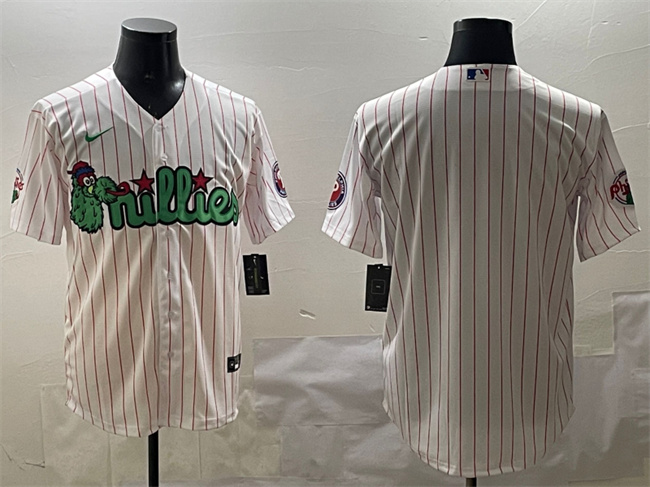 Men's Philadelphia Phillies Blank White Phanatic Cool Base Stitched Jersey Men's Philadelphia Phillies Blank White Phanatic Cool Base Stitched Jersey